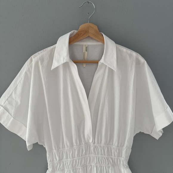 Anthropologie Somerset White Maxi Shirt Dress - Picture 2 of 5